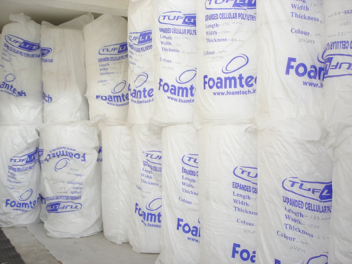 Finished goods warehouse at Foamtech Bhiwadi